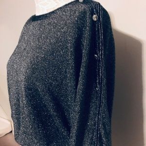 Gray and silver sweater
